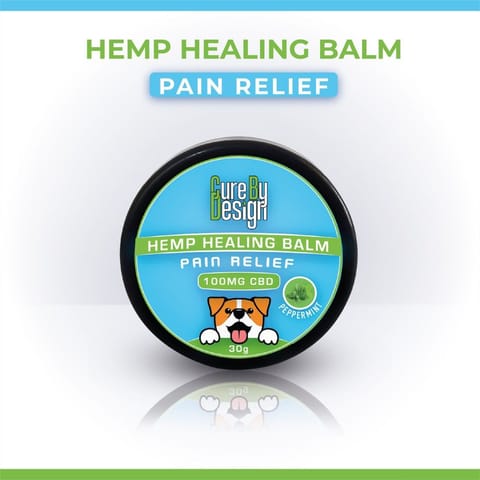 Cure By Design Hemp Healing Balm - 100mg CBD - Pain Relief for Pets