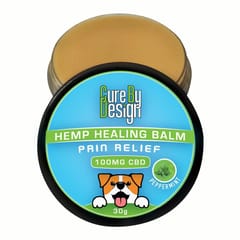 Cure By Design Hemp Healing Balm - 100mg CBD - Pain Relief for Pets