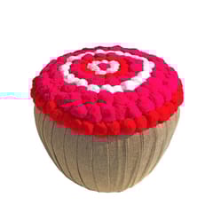 Design Clinic India  - TOKRI POUF GULAB