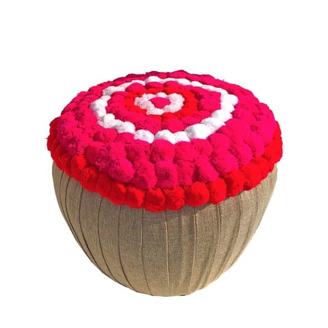 Design Clinic India  - TOKRI POUF GULAB