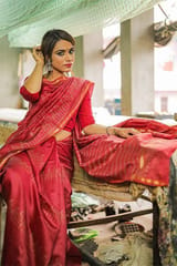 Sootisyahi - Handblock Print Chanderi Silk Saree