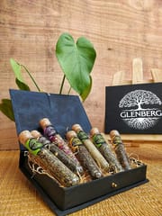 Glenberg Assorted Tea Box | 9 blends of Teas and Tisanes | Free Premium Wooden Spoon