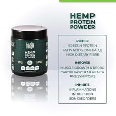 Cure By Design Natural  Hemp Protein For Nutrition - 300 Grams