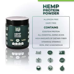 Cure By Design Natural  Hemp Protein For Nutrition - 300 Grams