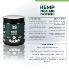 Cure By Design Natural  Hemp Protein For Nutrition - 300 Grams