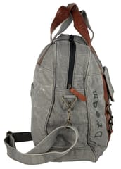 Mona B Upcycled Canvas Duffel Gym Travel and Sports Bag With Stylish Design for Men and Women: Dream
