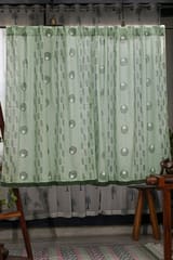 SootiSyahi 'Pastel Dreams' Handblock Printed Cotton Window Curtain