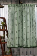 SootiSyahi 'Pastel Dreams' Handblock Printed Cotton Window Curtain
