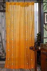 SootiSyahi 'Pastel Polka' Handblock Printed Cotton Door Curtain