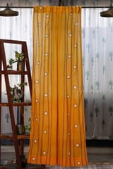 SootiSyahi 'Pastel Polka' Handblock Printed Cotton Door Curtain