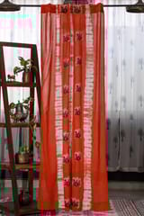 SootiSyahi 'Madhuban' Handblock Printed Cotton Door Curtain