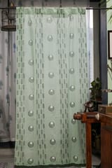 SootiSyahi 'Pastel Dreams' Handblock Printed Cotton Door Curtain