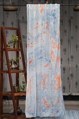 SootiSyahi 'Dreams of Heaven' Handmarble Printed Cotton Door Curtain
