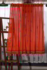 SootiSyahi 'Dawning Pastel' Handblock Printed Cotton Window Curtain