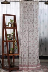 SootiSyahi 'Floral Chakras' Handblock Printed Cotton Door Curtain