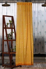 SootiSyahi 'Pastel Lotus' Handblock Printed Cotton Door Curtain