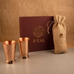 P-Tal-Copper Glass (S) Set of 2 in a gift box