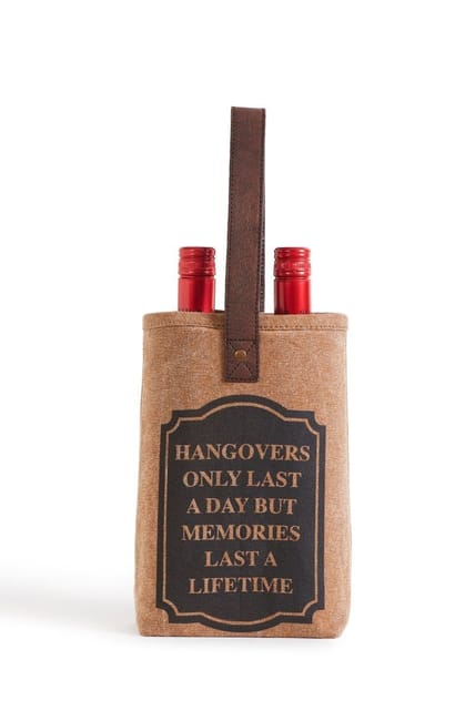 Mona B Upcycled Canvas Double Wine Bags perfect to give as a gift or for yourself as you new go-to wine bag: Memories