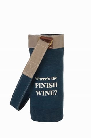 Mona B Upcycled Canvas Wine Bags perfect to give as a gift or for yourself as you new go-to wine bag: Pairs Well