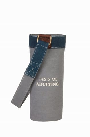 Mona B Upcycled Canvas Wine Bags perfect to give as a gift or for yourself as you new go-to wine bag: This is Adulting