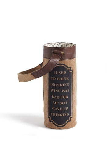 Mona B Upcycled Canvas Wine Bags perfect to give as a gift or for yourself as you new go-to wine bag: Quit Thinking