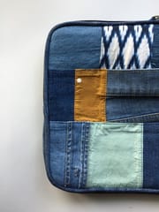 UMW - Blues Denim Patchwork Laptop sleeve