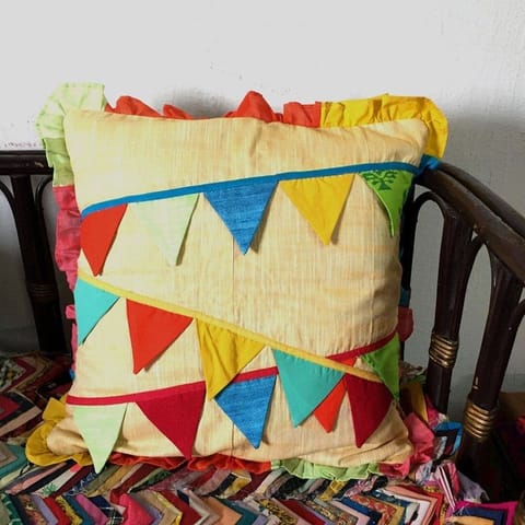 Use Me Works-Colourful Buntings Cushions