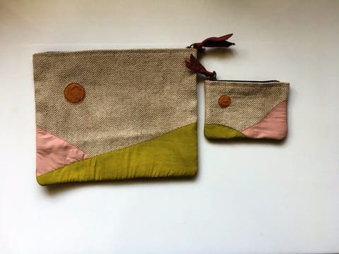 UMW - Jute Vanity Pouch (Set of 2)