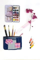 Use Me Works-Denim Vanity Pouch