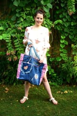 Use Me Works-Upcycled Denim Tote