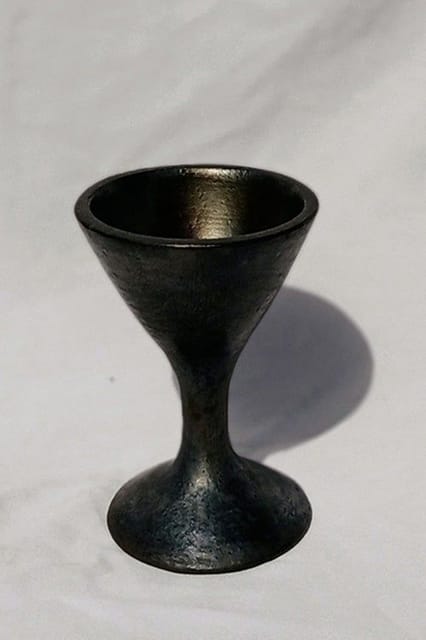 Terracotta by Sachii 'Sherry' Longpi Black Pottery Wine Glass