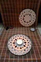 Terracotta by Sachii Kutch Lippan Mud Work Tealight Holder