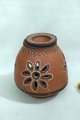 Terracotta by Sachii \Kutch Painted Pottery Diffuser Lamp Unglazed