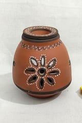 Terracotta by Sachii \Kutch Painted Pottery Diffuser Lamp Unglazed