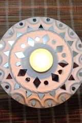 Terracotta by Sachii Kutch Lippan Mud Work Tealight Holder