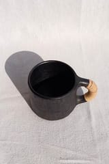 Terracotta by Sachii Longpi Black Pottery Tea Cups Pair - Set of 2 Cups