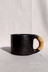 Terracotta by Sachii Longpi Black Pottery Tea Cups Pair - Set of 2 Cups