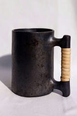 Terracotta by Sachii Longpi Black Pottery Beer Mug Large