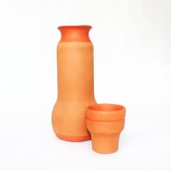 Craftlipi-Terracotta Water Bottle : BULB  1 Lt