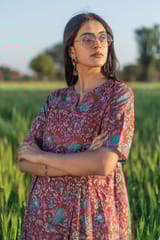 Sootisyahi 'Redley' Azofree Handblock Printed Pure Cotton Dress