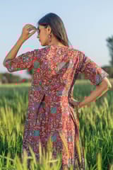 Sootisyahi 'Redley' Azofree Handblock Printed Pure Cotton Dress