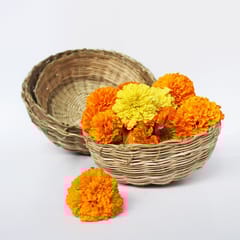 Craftlipi-Bamboo Basket : Traditional Vegetable Basket : Set of 4
