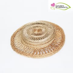 Craftlipi-Handwoven Jute Table Mat Combo : Set of 1 Center Table Mat and 6 Medium Size Table Mat