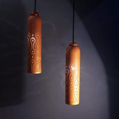 Craftlipi-Straw 2 Terracotta Ceiling Light