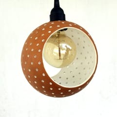 Craftlipi-"GLO XL 2Slice" Terracotta Pendant Light