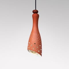 Craftlipi-"BOT Slice" Terracotta Hanging Lamp