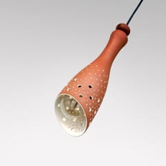 Craftlipi-"BOT Slice" Terracotta Hanging Lamp