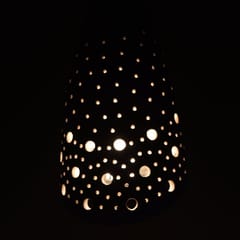 Craftlipi-"BOT Slice" Terracotta Hanging Lamp