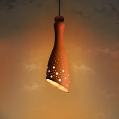 Craftlipi-"BOT Slice" Terracotta Hanging Lamp