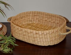 Dharini Kauna Oval Basket Natural